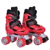 Shoes Girls Boy Kids Child Adjustable Quad Roller Skates Shoes Sliding Sneakers 4 Wheels 2 Row Line Outdoor Skates Shoes For Beginner