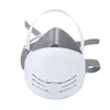 Dammmask +20 st filter bomullsrespirator Half Face Dust-Proof Mask Anti Industrial Construction Dust Haze Fog Safety Gas Mask