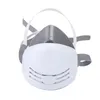 Maschera antipolvere + 20 pezzi Filtro Respiratore in cotone Mezza faccia Maschera antipolvere Anti Costruzione industriale Polvere Foschia Nebbia Maschera antigas di sicurezza