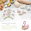 Feestelijke Benodigdheden 24 Stuks Flamingo Cake Insert Verjaardag Toppers Party Cupcake Bakpapier Wrappers Baby Inpakpapier Snoep Dessert Hoed