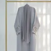 2024 Spring Nowy przyjazd muzułmański Abaya Dubai Bliski Wschód Turcja Ladie Flower Haftan