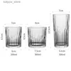 Wijnglazen Whiskyglas Ouderwetse rotsen Glazen Tuimelaars Verticale strepen Glas Wijnglas voor Scotch Bourbon Gin Voldka y L240323