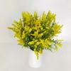 装飾的な花人工泡ラベンダー小麦ブーケウェディングホームデコレーション屋内屋外オフィステーブル配置偽の植物