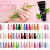 Kits Poly Nail Gel Set 15ML Gel de extensión de uñas Soak Off Gel UV Esmalte de gel acrílico Todo para extensión rápida Kit de herramientas para extender los dedos