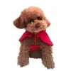 Dog Apparel Christmas Pet Clothes Autumn Winter High Quality Cloak Coat Cat Warm Fleece Overcoat Jacket Festival Clothing S-XL