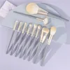 Blue Bridge Makeup Brush 10 Uppsättningar av pensel majs silkfiber hår pulver borste ansiktsmakeup set u07q#