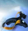 Sling łucznictwo Profesjonalna katapult stop z płaskiej gumy nylonowy czarny sport obracanie polowania na strzały zespół treningowy tbnt