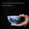 Tasses à thé, tasse à thé principale, tasse d'eau, verres de bureau, Style chinois, motif de Dragon, tasse à café en céramique, cadeau 150ml