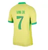 Spelersfans 2023 2024 2025 Voetbaltruien Brazilië voetbal Casemiro Richarlison Rodrygo Raphinha Vini Jr Endrick L.Paqueta G.Jesus Brasil National Men Kids Shirt 4xl