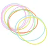 Charm Bracelets 100 Pcs Accessories Luminous Silicone Bracelet Miss Neon Light Silica Gel 90s Jewelry For Women