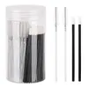 100 Stuks Spoolies Mascara Wands en Lippenselen Wands, Wegwerp Oogborstels Lippenstift Tester Make-up Applicator ToolBlack R4rO #