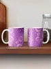 Tasses à café à motif de cercle violet, verres, ensembles de tasses pour petit déjeuner, Thermo à transporter