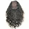 Toppers Wavy Virgin Hair Jewish Women 8X8 Silk Base Jewish Topper Wig Clips In Hairpieces for Jewish Kosher Sheitel Natural Color