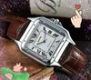 Hoge kwaliteit heren Botton Twire Drawing echnologie horloge twee drie steken serie quartz uurwerk zwart bruin echt leer waterdicht zakelijk casual klok geschenken