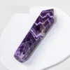 Natural Fluorite Quartz Crystal Smoking Pipe 20 Styles Välj cigarettsten Tobak Handfilter Skedrör med metallskålnätverktygsborste