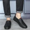 Ayakkabı Erkekler Business Casual Ayakkabı 2023 Düz Renk Sürüş Loafer Slipon Ayakkabı Nefes Alma Erkekler Tasarımcı Sneaker Kauçuk taban dikiş Ayakkabı