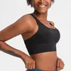 Yoga roupa confortável sutiã esportivo de bainha larga para mulheres ginásio volta cross strappy fitness wirefree acolchoado suporte médio tops