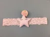 Hår tillbehör boutique 10st mode söt pom stjärna spets hårband solid kawaii tecknad född mjuk pannband prinsessa