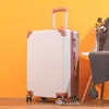 Suitcases Damska walizka 20-28 cali z gładkimi uniwersalnymi kółkami Student Bagaż pokład na pokład Travel Hasło Pudełko Modne