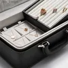 Jewelry Boxes MISHITU 3-Layer Jewelry Storage Box Multifunctional Jewelry Rings Necklace Pendent Storage Case Leather Jewelry Organizer Box L240323