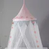 Babykamer Klamboe Kid Bed Gordijn Luifel Ronde Wieg Netting Bed Tent Baldachin Decoratie Meisjes Slaapkamer Accessoires 240318