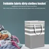 Laundry Bags 75/100L Clothes Organizer Basket Standing Foldable Storage Bucket Waterproof Buckets For Home Bedroom