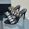 Pantofole Summer Lady 2024 Stile Testa tonda Velluto Tomaia Un carattere Striscia Design Scarpe da donna Lusso elegante