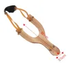 Children's Rubber Sling Wooden Traditional Shooting Slingshot Play Outdoor Shots Kids String RN8062 Toys Tools Hunting Wscri