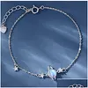 Bracciale a catena con pietra di luna pianeta nappa stella braccialetto per donne ragazze gioielli da festa braccialetti con consegna di goccia Dhmhh