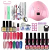 Robes Manucure Set 36W UV LED Sécheur de lampe avec 12pcs Kit de vernis à gel à ongles Faire tremper le vernis à ongles en gel ensemble pour nail art outils