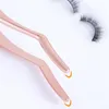 Extensi Eyel Clip Eyebrow Nipper Applicator L Steel Les False Eyeles Women Curved Tip Remover Tool Metal ympning J1XJ#