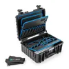 Su geçirmez kasa jet 5000 Pocket Tool kartları ile açık alet çantası