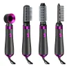 Borstar 5 i 1 hårtork One Step Hot Air Brush and Hair Rightener Volumize Curler Comb Salon Hair Style Tools Tools