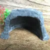 Décor Cave Reptile Cachette Réservoir Aquarium Habitat Décor Cachette Tortue Ornement Betta Abri pour Animaux de Compagnie Flocage Cachette Décorations de Crevettes