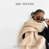 Шарфы 210 40 см, роскошный белый цвет, женский шарф, зимняя теплая толстая шаль, кашемировые универсальные шарфы с длинной кисточкой