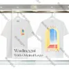 Men's T Shirts Designer Tees Rainbow Mushroom Letter Print Short Sleeve Tops Cotton Loose Men Women Shirt 275