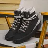 Casual schoenen Sneakers HerenlaarzenCanvas voor heren Zwarte korte laarzen Platform Mode Luxe ontwerper Zomer