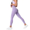 Yoga kıyafet dikişsiz düz renkli kadın tayt spandeks şort kadın fitness tays elastik nefes alabilen açık pantolon spor ince fit spor giyim