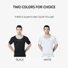 Mens Chest Compression Shirt Top Slimming Shapewear Fat Burn Fitness Top Posture Vest Male Belly Abdomen Slim Undershirts Tank 240323