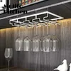 Bar Tools Wine Glasses Holder Bartender Stemware Hanging Rack Under Cabinet Organizer Glass Goblet Iron Bar Tool Bottle Display Bar 240322