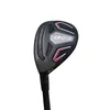 CGB Golf Hybrid Rescue Club nero 19/22/25/28 gradi aste in grafite per golfisti mancini, Regular/Stiff Flex