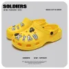 Sandaler Par Cartoon Yellow Women's Clogs Nonslip Outdoor Men Beach Sandaler Platform Designer Sandaler Män storlek 3644 Sandalias Hombre