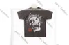 Hellstar Studios Nailed Skull Print Tee Trendy Hiphop Korte Mouwen Heren Dames T-shirts Unisex Katoenen Tops Heren Vintage T-shirts Zomer Los T-shirt Rockoutfits 727