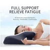 Massage Hals Kissenws Largeize Memory Foam Cervical Kissen Ergonomische orthopädische Nackenkissen für Seitenrücken Magenschläfer Heilkissen Schmerz Relief 240323