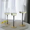 Wine Glasses Handmade creative black dry gold background red wine glass crystal Burgundy Bordeaux champagne glass wedding glass L240323