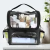 Handy Hair Accors Organizer Unique Transparent Design Fible Sal Makeup Tools Makeup Storage Box PVC Womens Bag G328#