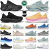 Designer hokas bondi clifton 8 9 hardloopschoenen voor heren dames zwart wit zomerlied herenschoen trainers sneakers top