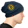 Bérets Digital Art Currency Skullies Bons de bonnet Coupages en tricot chaud hiver