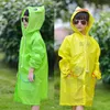 Imperméable 1 pièces enfants imperméable enfants manteau de pluie vêtements de pluie coupe-vent imperméable dessin animé Style Animal étudiant Poncho 240307