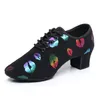 Buty taneczne na wysokim obcasie trampki kobiety Ballroom Latin Woman Black Blor